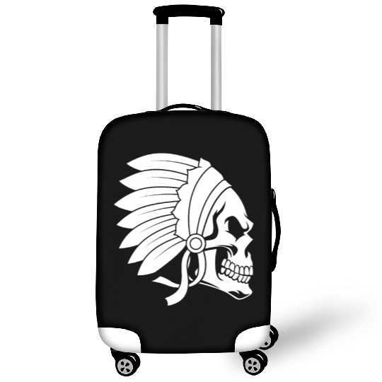 Indigenous Native American Skull Head Luggage Covers