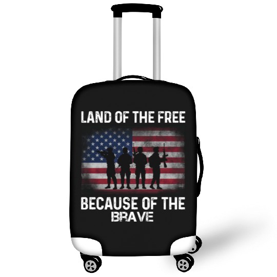 Land of the free because of the brave Luggage Covers