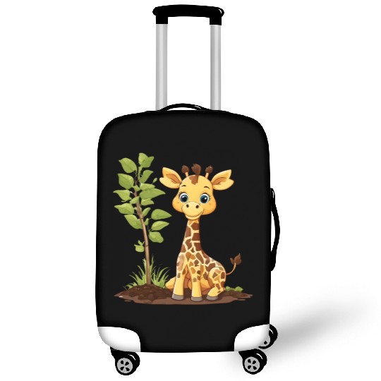 Earth Day Giraffe: Vibrant, Cute Design Luggage Covers