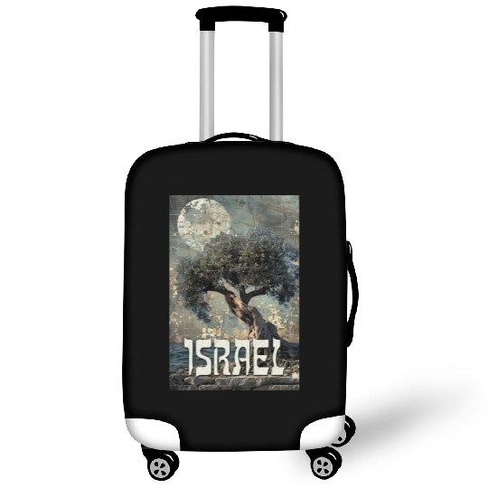 Israeli Scene with Olive Tree and the Luggage Covers