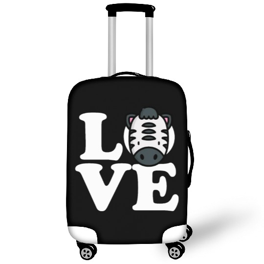 LOVE Zebra Funny Stripes Animal Face African Pun Luggage Covers