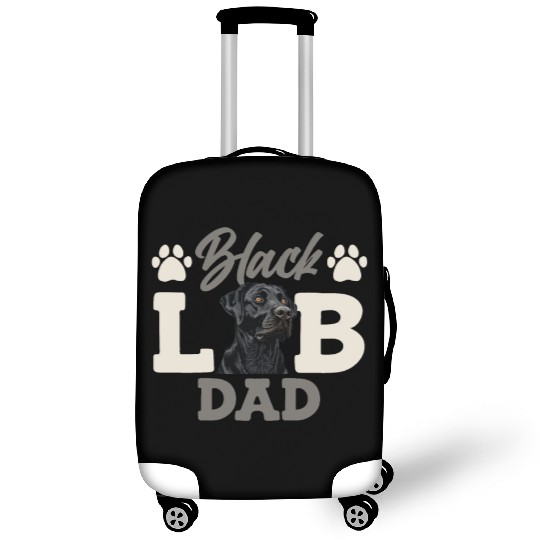 Black Labrador BLACK LAB DAD Labrador Owner Luggage Covers