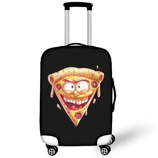 Cheesy Grinning Slice Captures Joy Luggage Covers