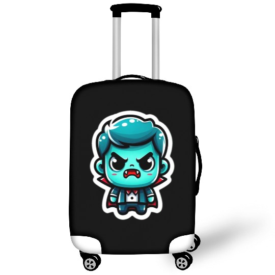Aquatic Fury: Angry Aqua Vampire Luggage Covers