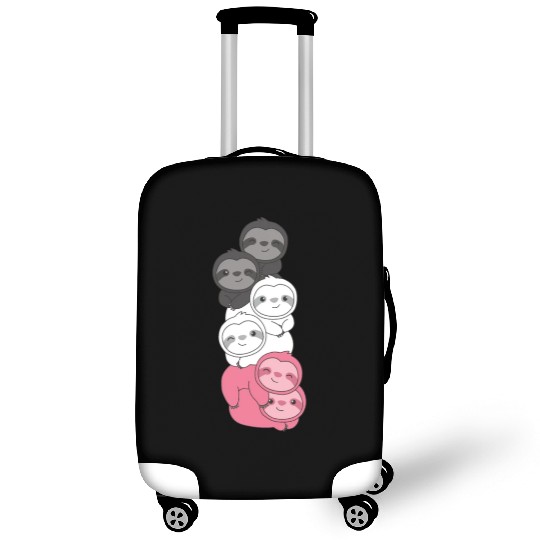 Femaric Flag Pride Lgbtq Cute Sloth Luggage Covers