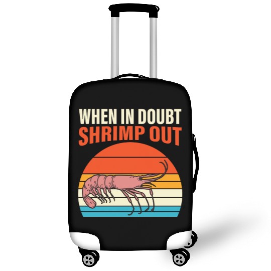 When In Doubt Shrimp Out Retro BJJ Brazilian Luggage Covers