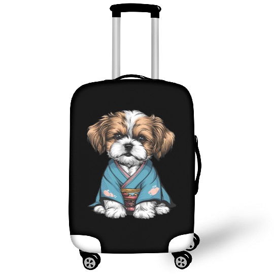 Shih Tzu In Kimono Luggage Covers