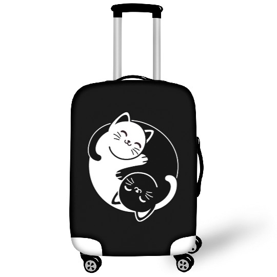 Yin and Yang Cats Luggage Covers