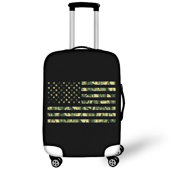 Camo American Flag USA Camouflage Men Boys Women Luggage Covers