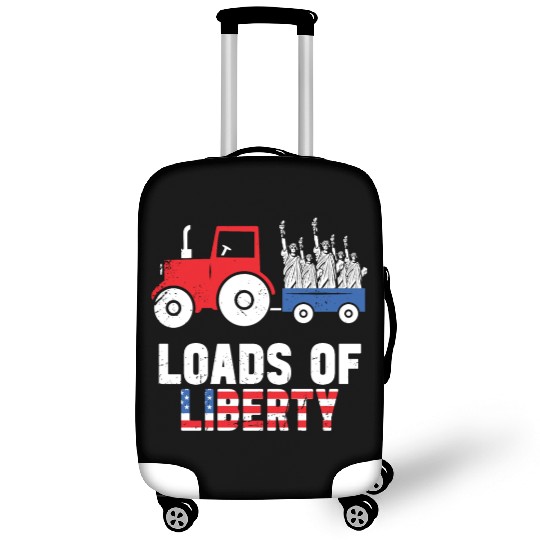 Liberty Tractor Patriotic American Luggage Covers