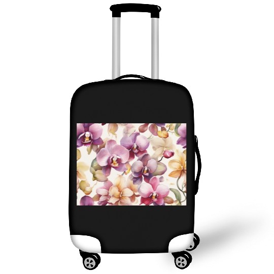 Sweet Watercolor Orchid Art Luggage Covers