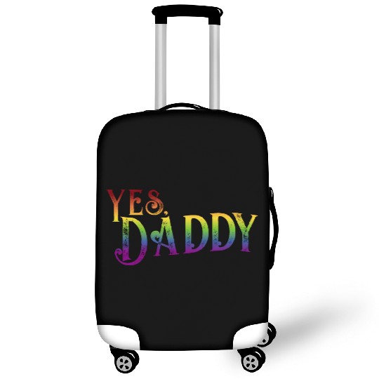 Yes Daddy pride rainbow gradient pride month lgbt Luggage Covers