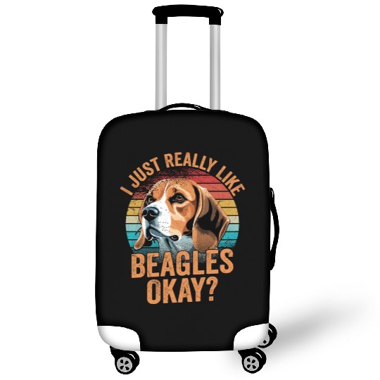 I Just Really Like Beagles Okay? Puppy Mom Dog Dad Luggage Covers