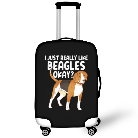 I Just Really Like Beagles Okay? Dog Dad Puppy Mom Luggage Covers