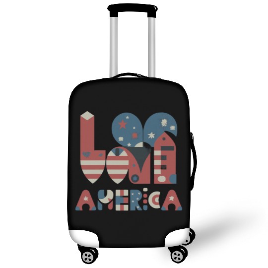 I Love America Luggage Covers