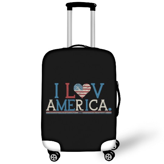 I Love America Luggage Covers