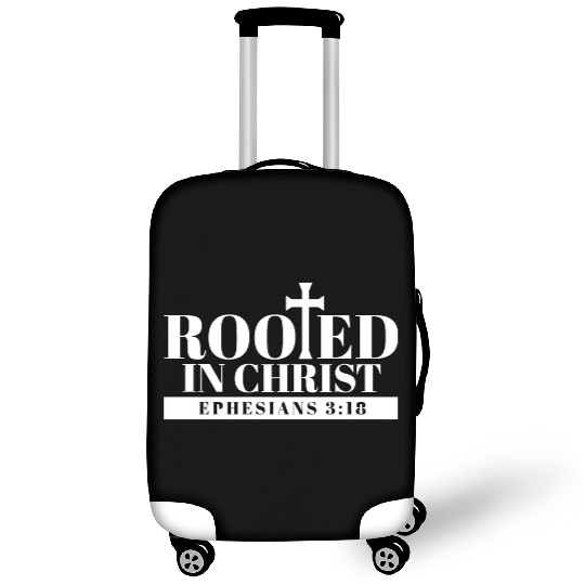 Bible Verse Rooted In Christ Ephesians 3:18 Jesus Luggage Covers