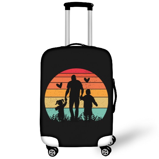 fahers day dady family Luggage Covers