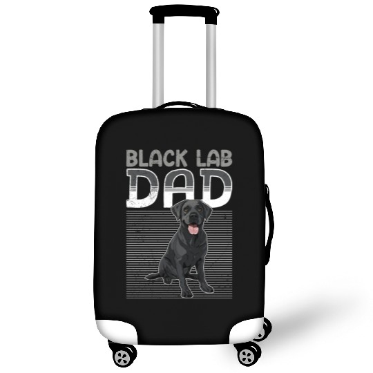 Black Labrador BLACK LAB DAD Labrador Owner Luggage Covers
