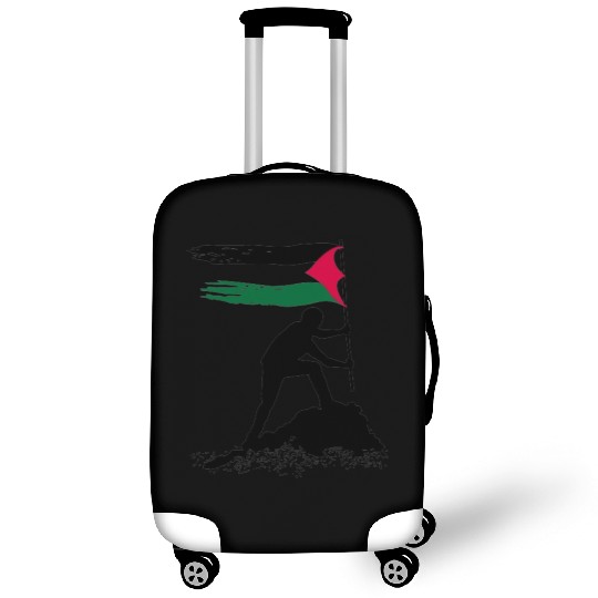 free palestine standing flag silhouette Luggage Covers