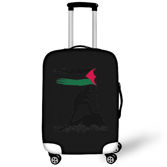 free palestine standing flag silhouette Luggage Covers