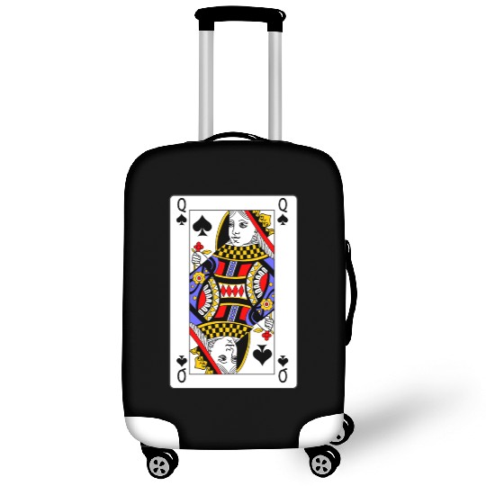 Queen of Spades Playing Card Luggage Covers