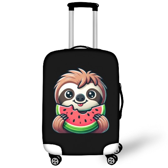 Sloth Summer Fruit Melon Luggage Covers