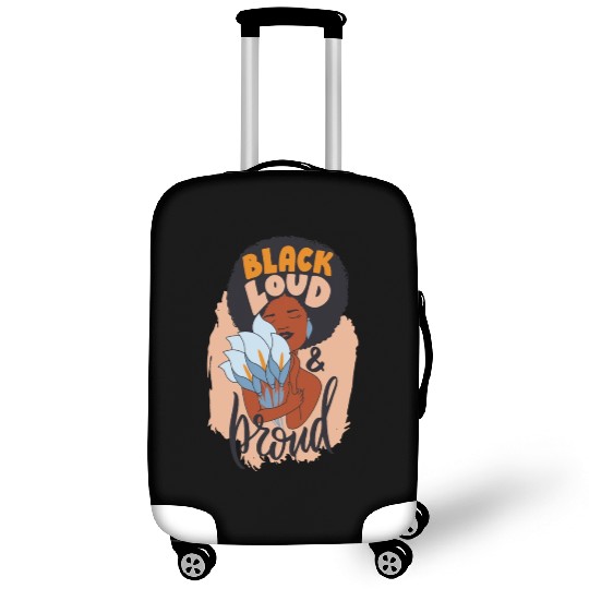 The african women hugging bouquet flowers Luggage Covers
