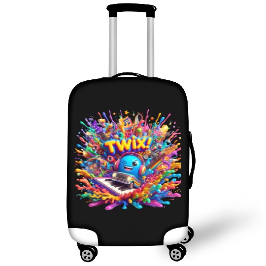 Stellar Rhapsody: Ethereal Riffs and Hues - TwiX! Luggage Covers