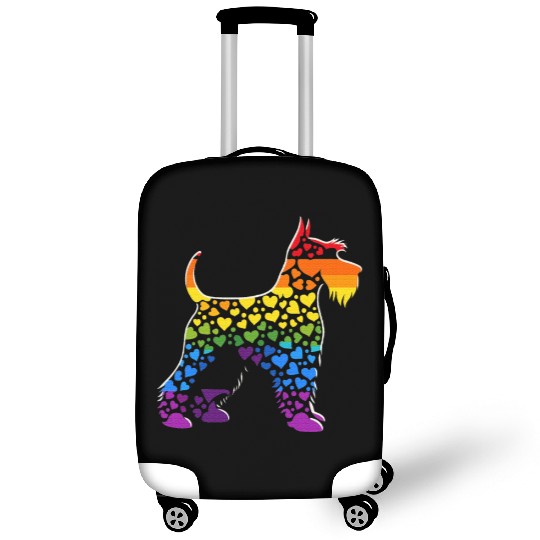 Miniature Schnauzer Rainbow LGBT Gay Pride Lesbian Luggage Covers