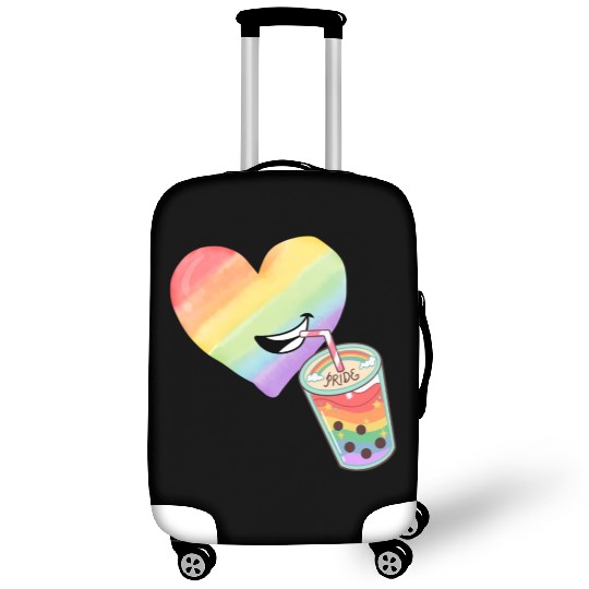 Rainbow heart Luggage Covers