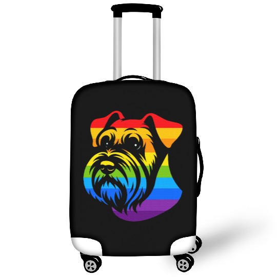Miniature Schnauzer Rainbow LGBT Gay Pride Lesbian Luggage Covers
