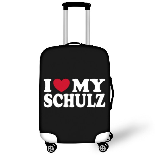 I Love My Schulz Heart Statement Family Luggage Covers