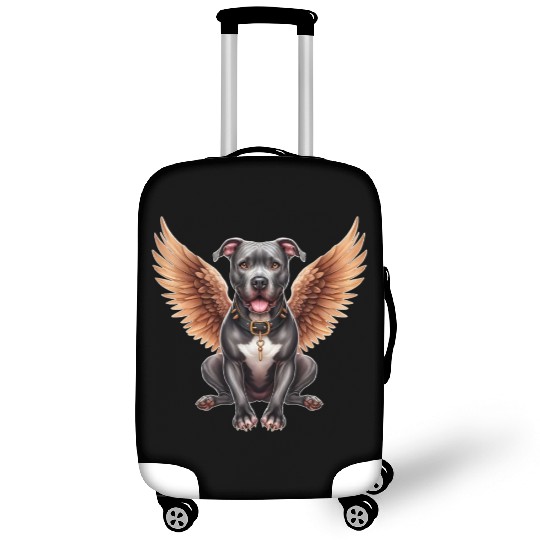 Pitbull Angel with Wings Dog in Heaven Luggage Covers