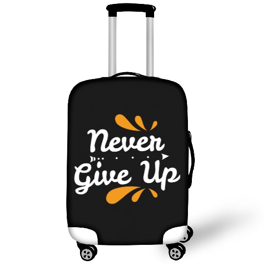 Never Give Up! Motivating Design! Fist in the air Luggage Covers