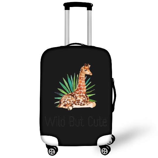 Wild but cute giraffe Luggage Covers