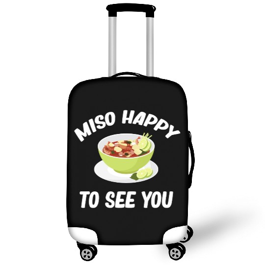 Miso Happy To See You Asian Chinese Cuisine Luggage Covers