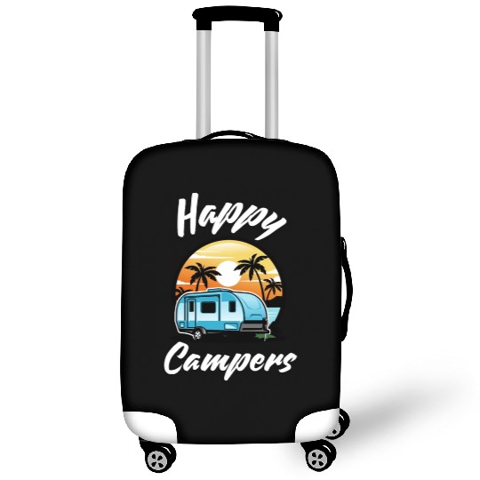 Funny Camping Hiking Lover Present Happy Camper Luggage Covers