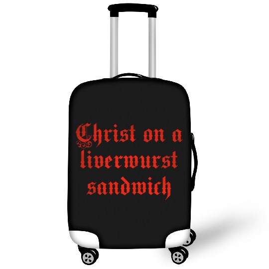 Christ on a liver liverwurst sandwich Luggage Covers