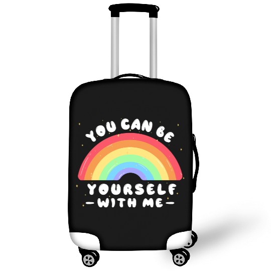 You Can Be Yourself With Me - LGBTQ Ally - Pride Luggage Covers