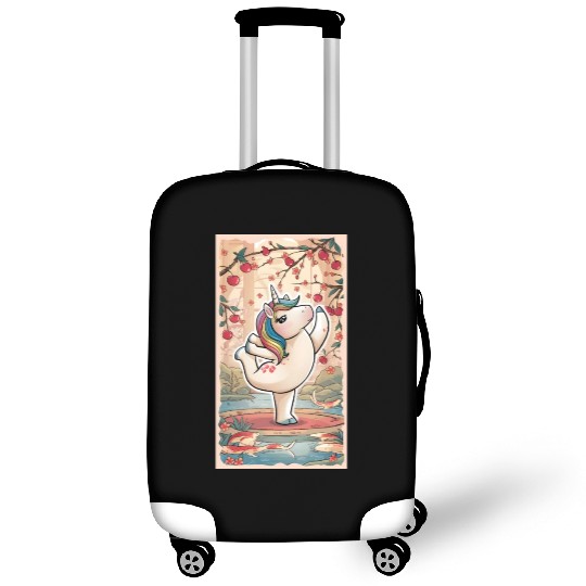 Enchanted Unicorn In Blossom Wonderland Luggage Covers