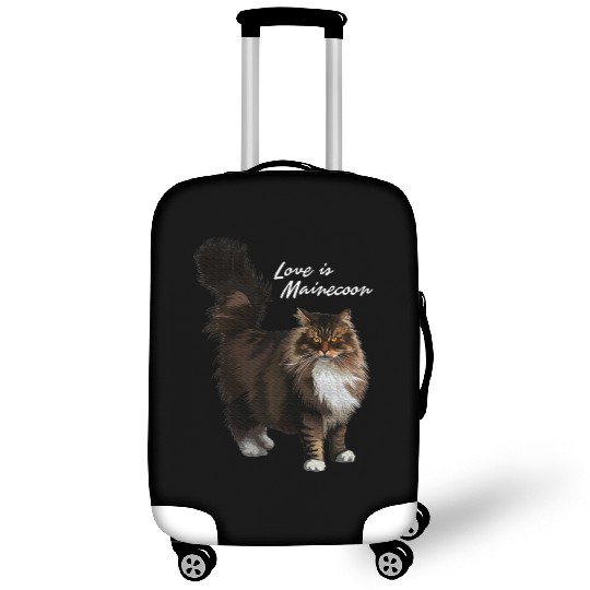 Love is Maine cat Luggage Covers