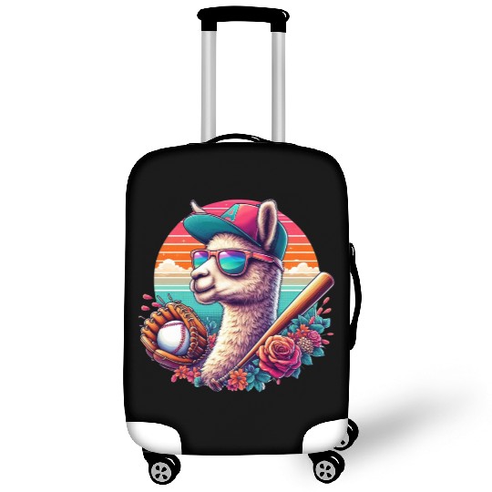 Llama Baseball Llama Playing Baseball Llama lover Luggage Covers