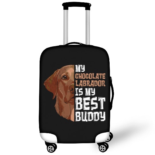 Labrador Dog My Chocolate Labrador my Best Buddy Luggage Covers