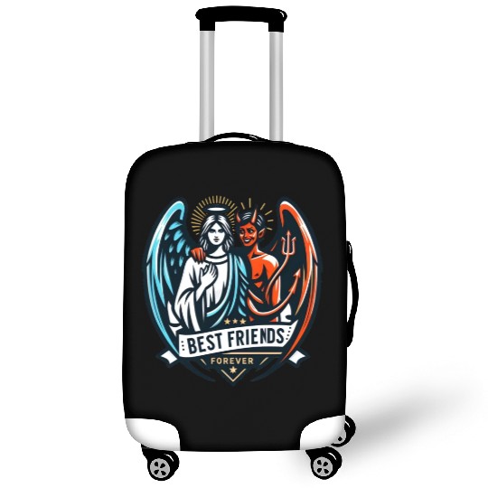 Best Friends Forever: Angel & Devil Luggage Covers