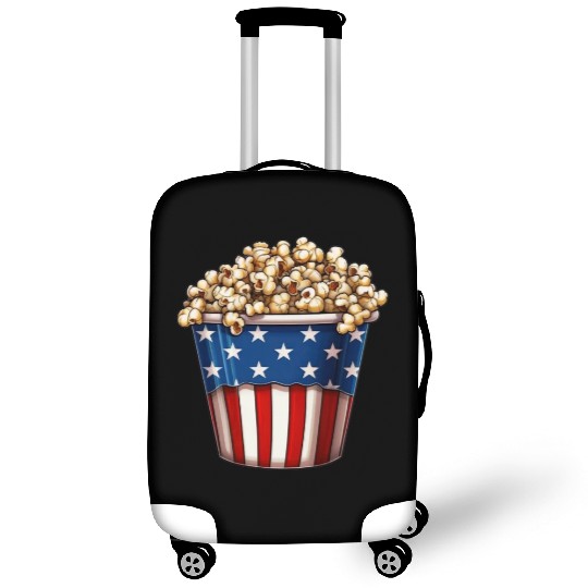 4th Of July. popcorn Luggage Covers