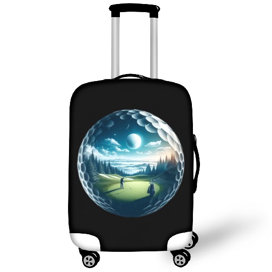 Twilight A Golf Dream Scape Surreal Golfing Course Luggage Covers