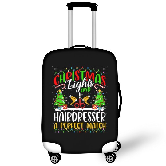 Christmas Light Hairdresser Xmas Luggage Covers
