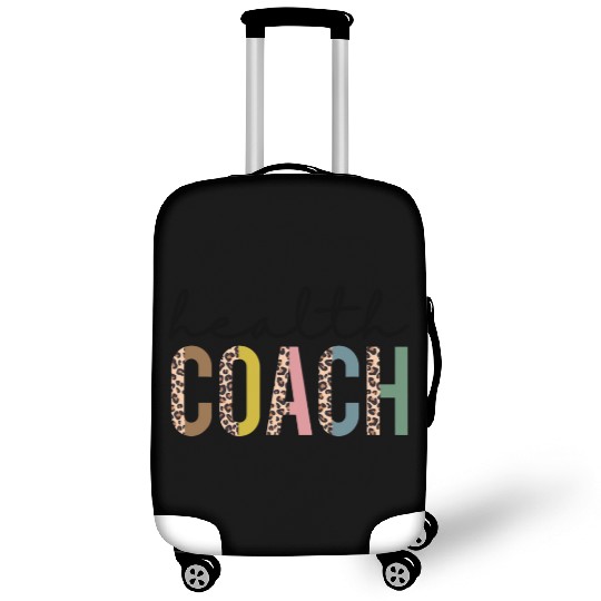 Fitness Heath Coaching Dietitian Leopard Print Hea Luggage Covers