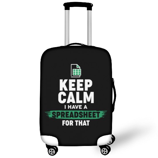 Accountant Funny Excel Spreadsheets Keep Calm Luggage Covers